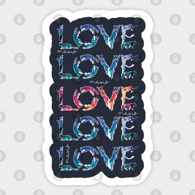 Love Love meow Love Sticker by Frajtgorski